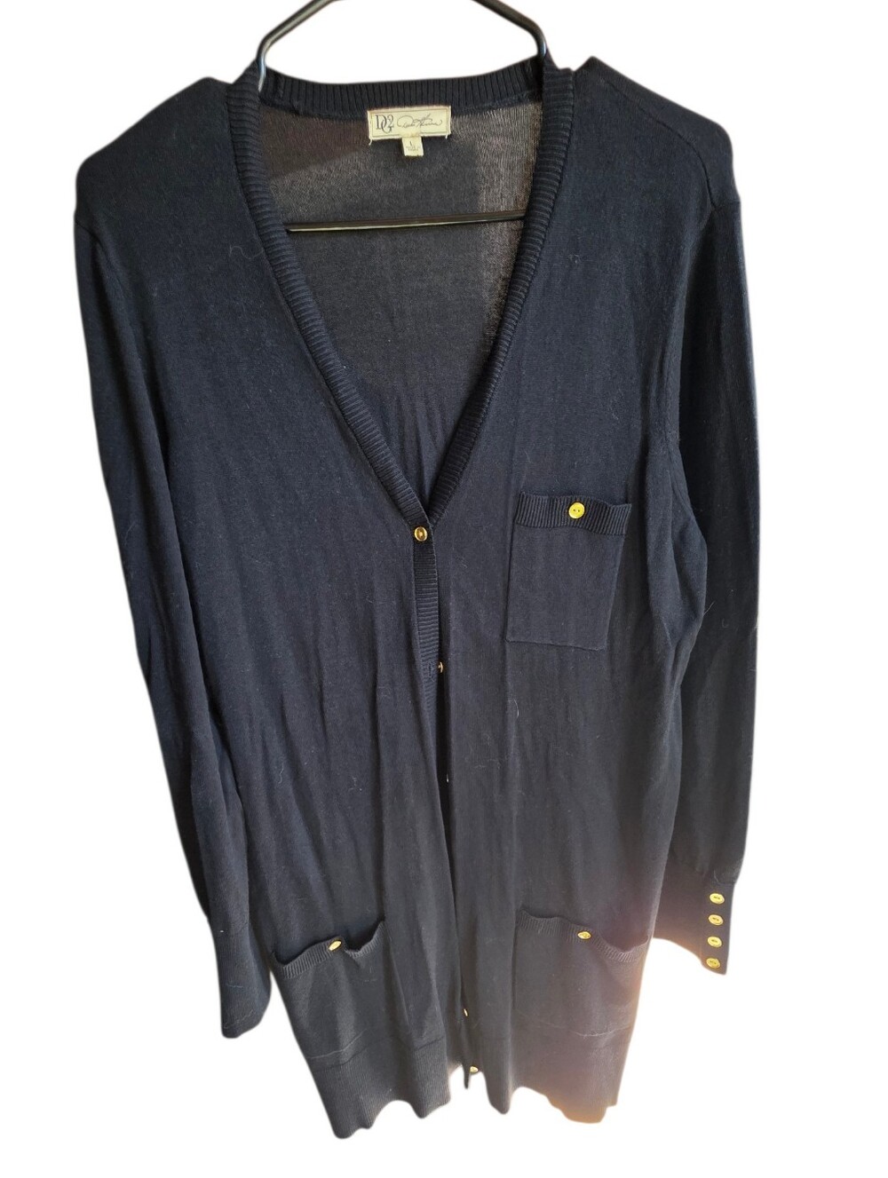 Dianr Gillman Button-Front Cardigan Sweater